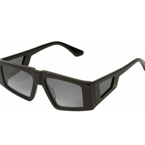 Valley Eyewear Men’s Untitled Gloss Black Rectangular Sunglasses Unisex - Picture 1 of 11